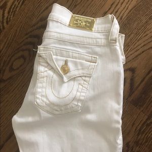 True religion white jeans